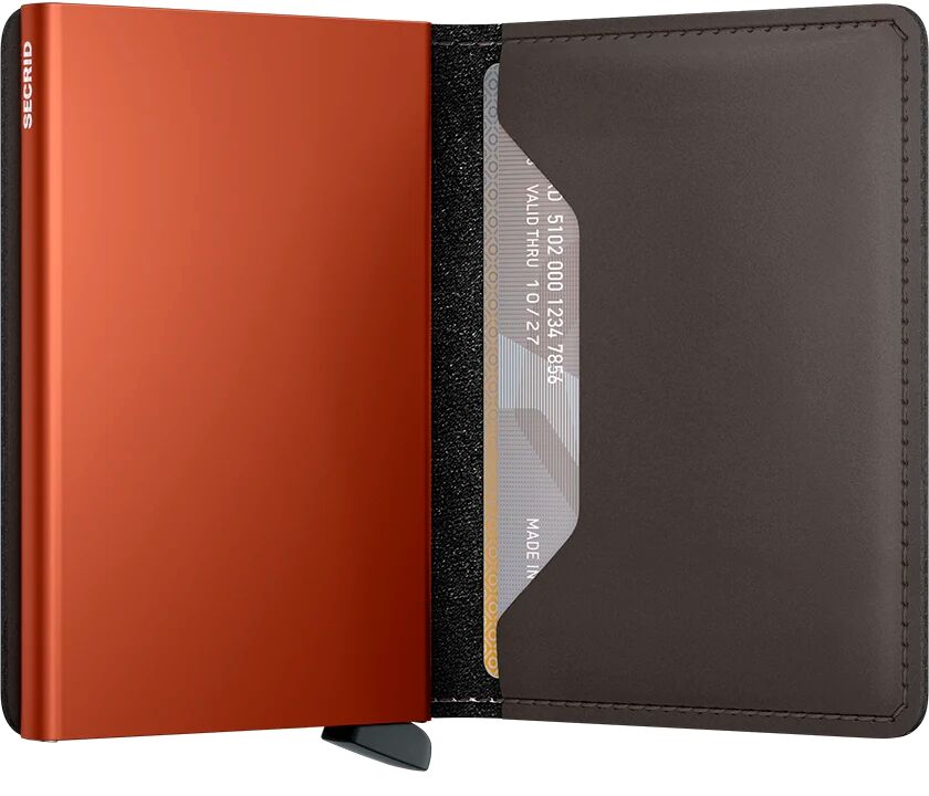 Secrid Slimwallet Matte SM-Truffel & Orange