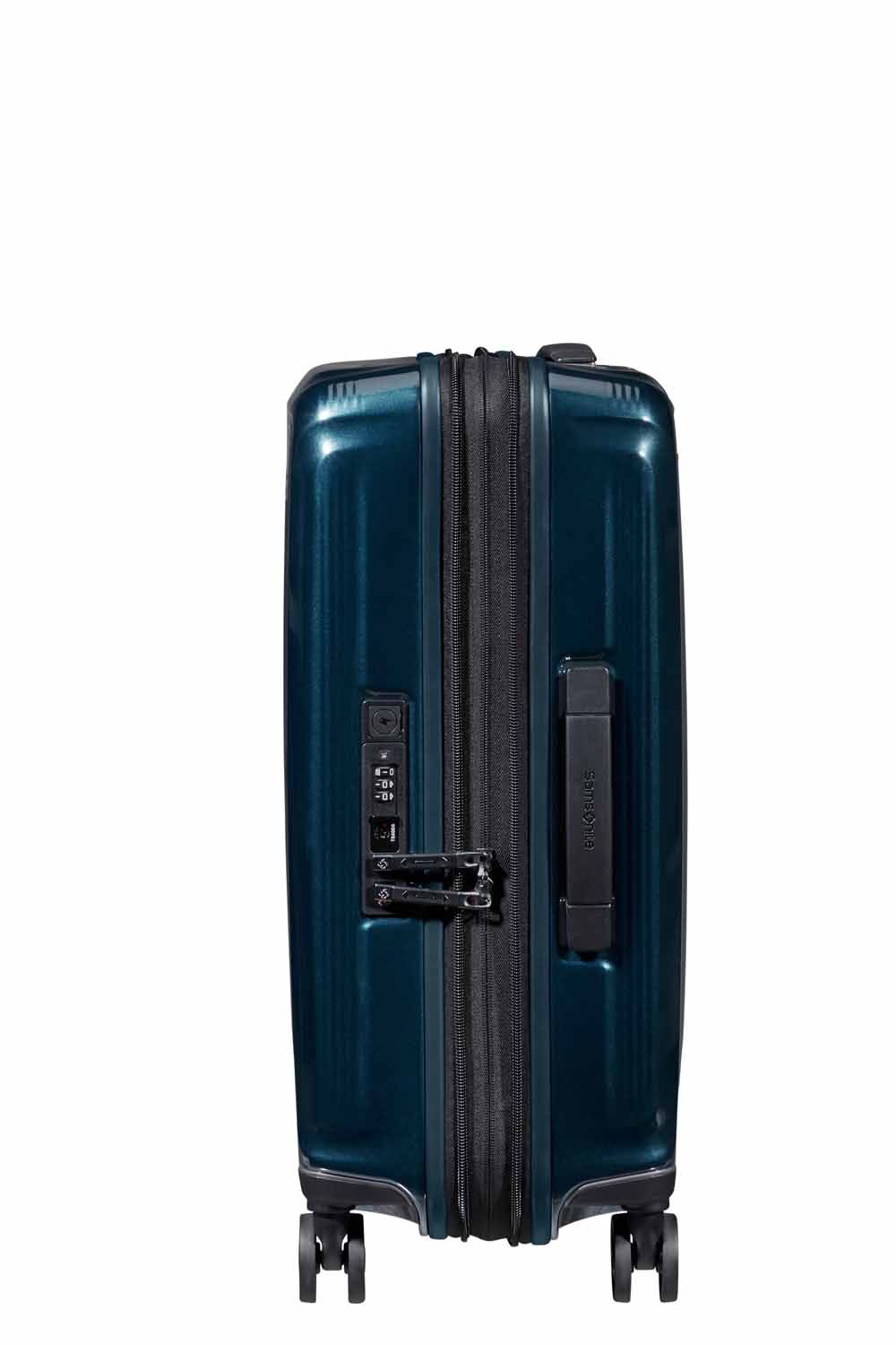 Samsonite Nuon Trolley mit 4 Rollen erweiterbar 55cm + GRATIS HOTELGUTSCHEIN Metallic Dark Blue Samsonite Nuon Trolley mit 4 Rollen erweiterbar 55cm + GRATIS HOTELGUTSCHEIN Metallic Dark Blue