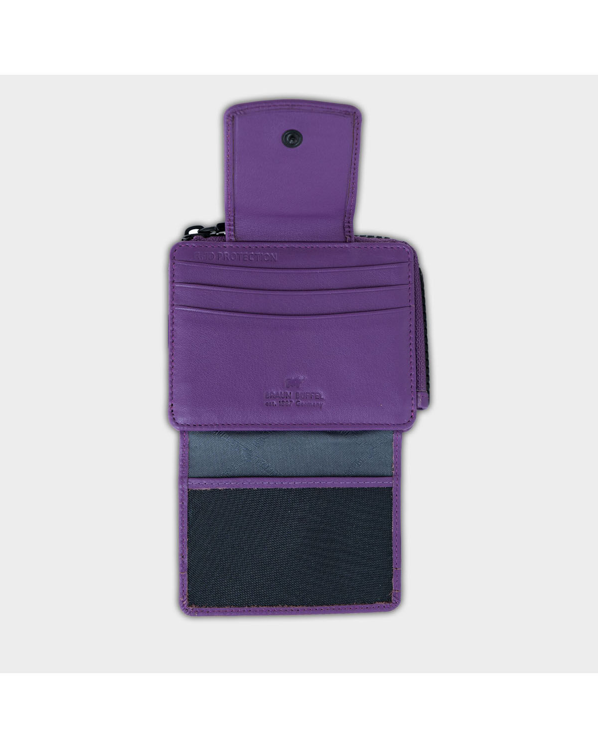 Braun Büffel Capri RFID Kartenbörse 8CS viola Braun Büffel Capri RFID Kartenbörse 8CS viola