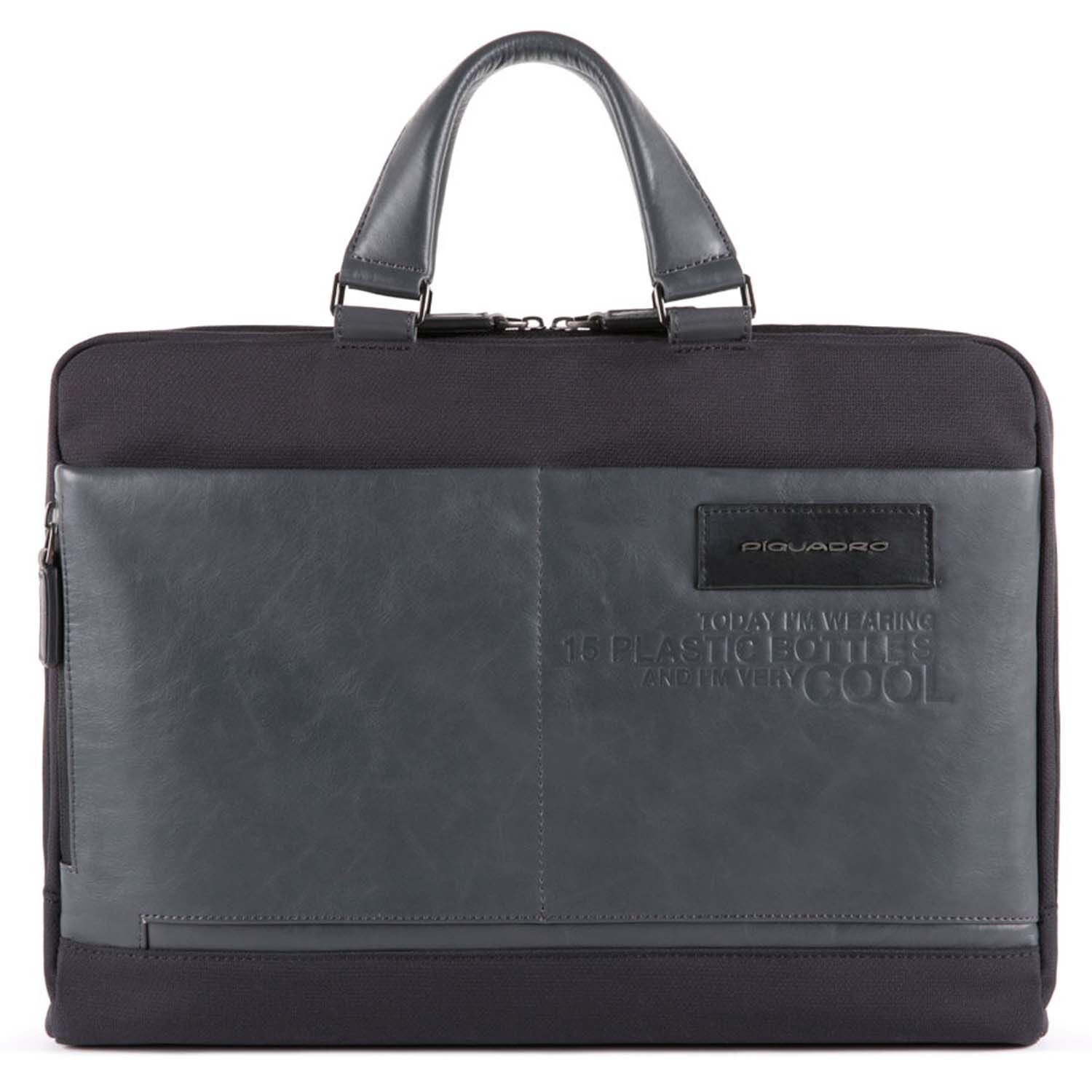 Piquadro Ade Laptoptasche 15,6" aus recyceltem Stoff, mit iPad®-Fach schwarz Piquadro Ade Laptoptasche 15,6" aus recyceltem Stoff, mit iPad®-Fach schwarz