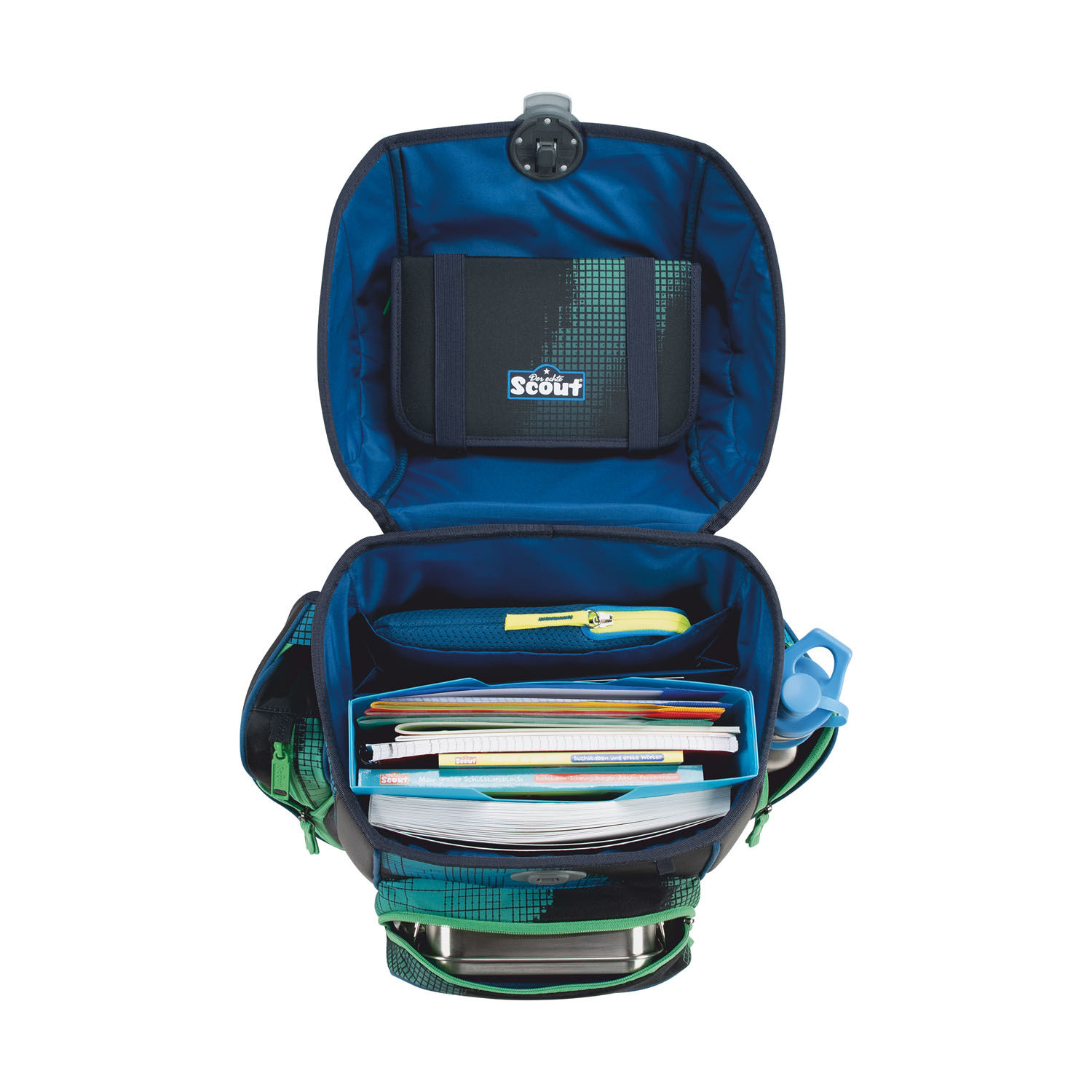 Scout Genius Set Movie Star, Schulranzen-Set 5-teilig Blue Pixel